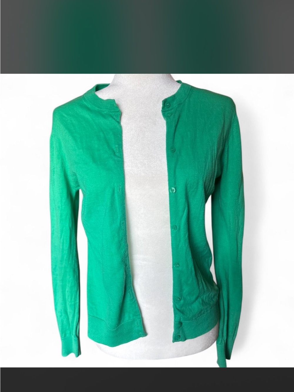 J. Crew Emerald Green Lightweight Crewneck Sweater